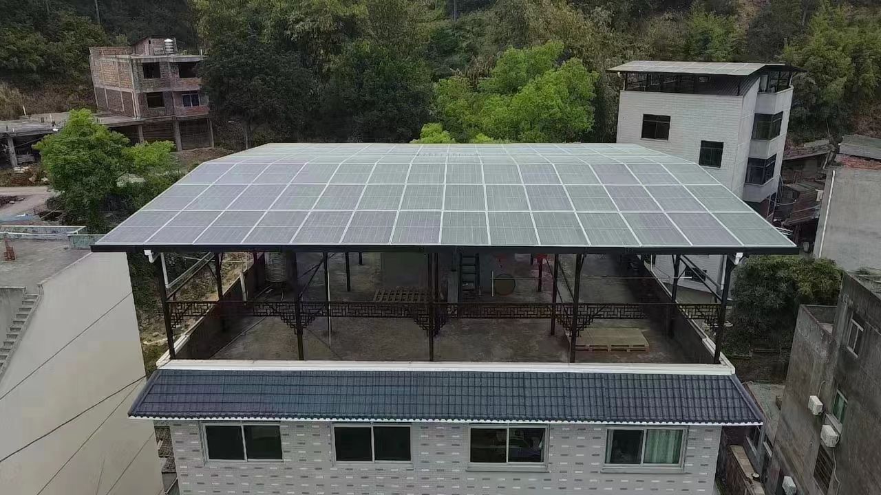 长葛15kw+10kwh自建别墅家庭光伏储能系统